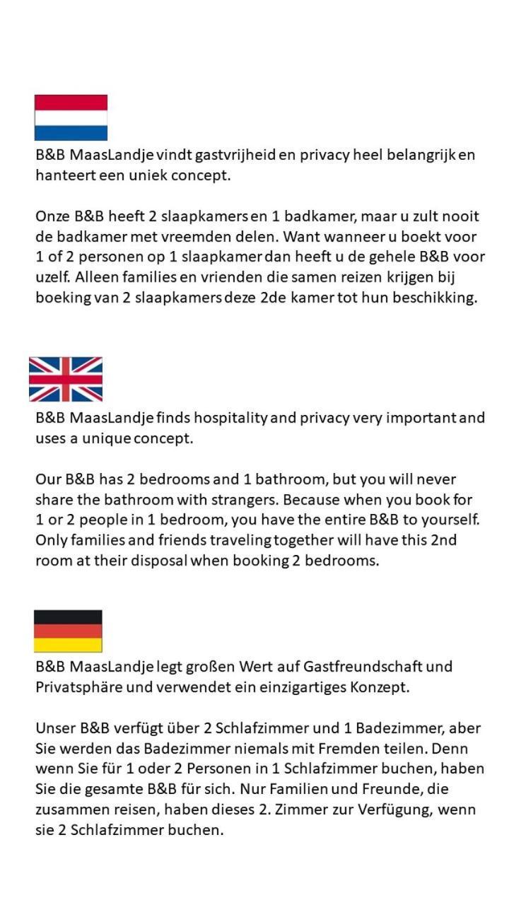 B&B Maaslandje Wijk en Aalburg Екстер'єр фото